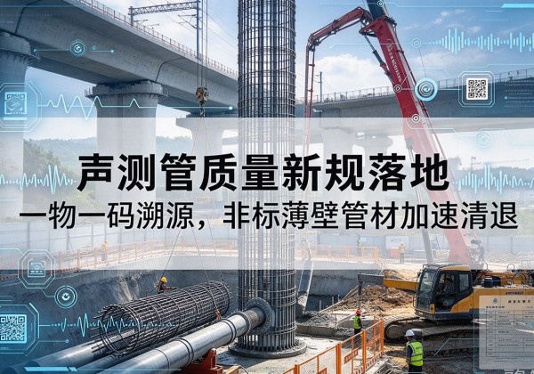 围场声测管质量新规落地，一物一码溯源，非标薄壁管材加速清退